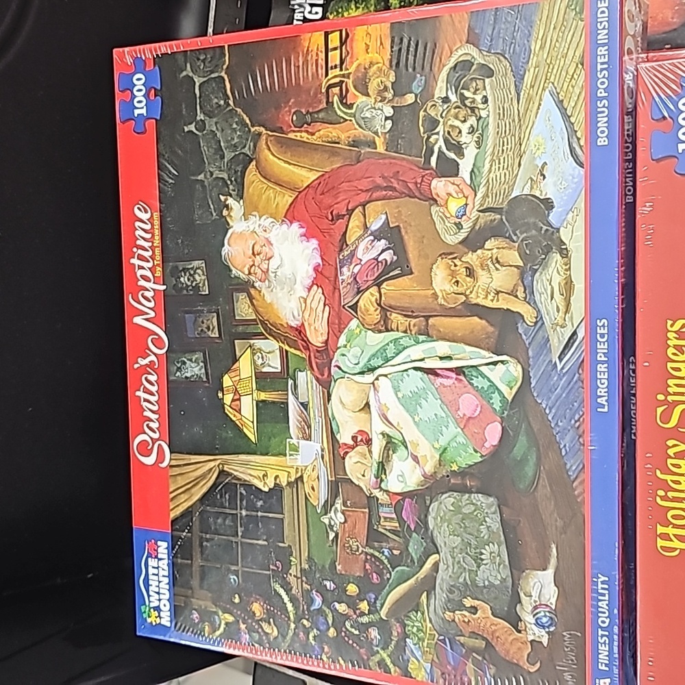 Christmas Santa's Naptime Puzzle 1000 Large Pieces